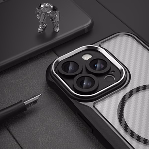 Силиконовый чехол Leading Series MagSafe для iPhone 16 Pro Max - чёрный