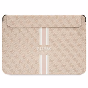 Guess 4G Printed Stripes cover jaoks a 16" laptop - roosa