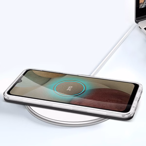 Läbipaistev 3in1 ümbris Samsung Galaxy A22 4G Frame Gel Cover Must