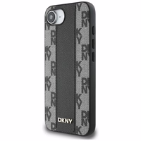 DKNY Leather Checkered Mono Pattern MagSafe iPhone 16e Ümbris - Must