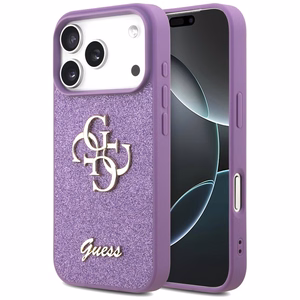 Guess Fixed Glitter Big 4G ümbris jaoks iPhone 17 Pro - lilla