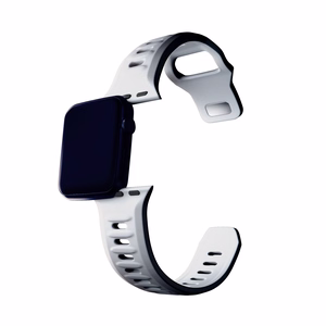 3mk silikoonrihm Apple Watchile, 38/40/41/42 mm, valge, väike suurus
