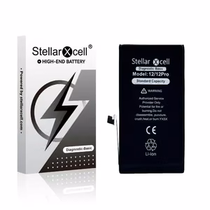 StellarXcell Diagnostic aku Apple iPhone 12/12 Pro jaoks, 2815 mAh (standardne mahutavus + kvaliteetne BMS-i koopia)