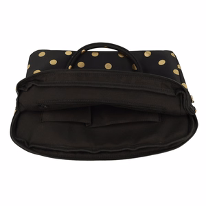 Wonder Briefcase Laptop 15-16 inches kuldne polka-dot