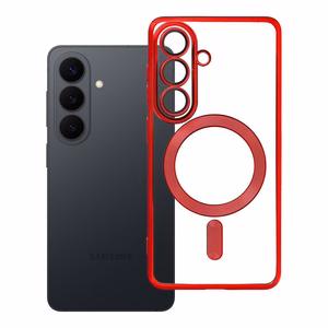 ELECTRO MAG COVER case compatible with MagSafe jaoks SAMSUNG S26 Pro punane