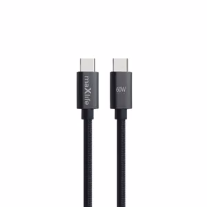 Maxlife MXUC-12 kaabel USB-C - USB-C 1,0 m 60W must