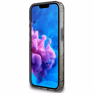 Karl Lagerfeld IML Repeat Logo ümbris jaoks iPhone 16e - hõbedane