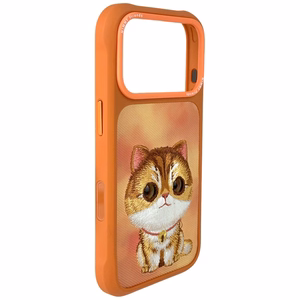 Nimmy Big Eyed Pet 2.0 Cat ümbris jaoks iPhone 17 Pro - oranž
