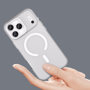 Magnetic Abrasive iPhone 17 Pro Ümbris Compatible with MagSafe - Matt Valge