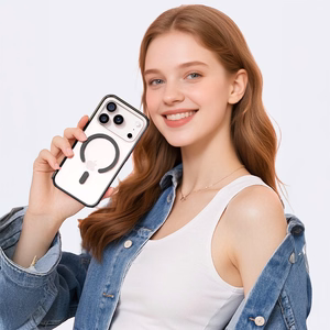 Rock Crystal Armor Series Magnetic Ümbris jaoks Iphone 17 Pro must