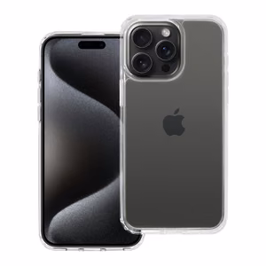 SUPER CLEAR HYBRID ümbris jaoks IPHONE 15 Pro läbipaistev
