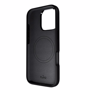 Puro Icon Mag Pro MagSafe Silicone Ümbris jaoks iPhone 16 Pro - Must