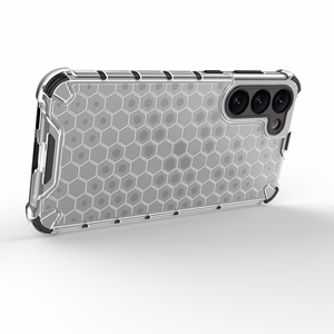 Honeycomb ümbris jaoks Samsung Galaxy S23+ armored hybrid cover läbipaistev