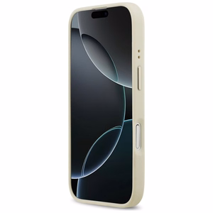 GUESS ümbris jaoks IPHONE 17 compatible with MagSafe GUHMP17SPSAMSECE (PU W/ Peony Hot Stamp) beige