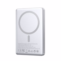 BWOO ultra-slim aluminium magnetic akupank P76 PD 20W 10000 mAh with digital display and USB-C port must