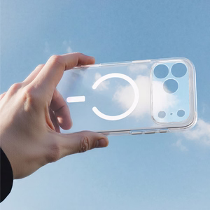 AmazingThing Minimal Mag Lens ümbris mudelile iPhone 18 Pro, kaamerakaitsega ja paelakinnitusega, ühildub MagSafe'iga – värv: läbipaistev