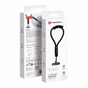 FORCELL F-DESIGN R10X40 wrist phone lanyard with adjustable length (max 20cm in the loop) must