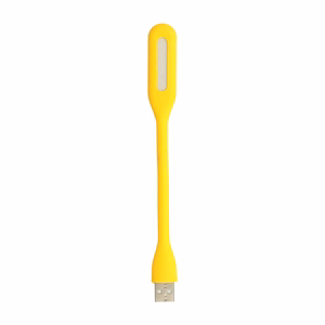 Mini LED Lamp Silikoon USB Kollane