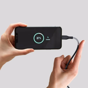 Kaabel USB C to Lightning Forcell F-Energy PD 3A 27W Carbon 1 m CB-01C must