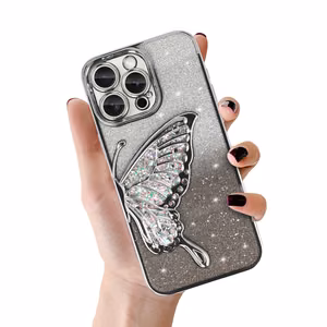 Tel Protect Butterfly Water Ümbris jaoks Iphone 15 Pro Max hõbedane