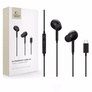 Tech-Protect Ultraboost Core G3 juhtmega kõrvaklapid USB-C pistikuga – must