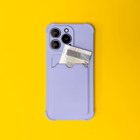 Card Armor Case kott ümbris iPhone 11 Pro kaardi rahakott Silikoon Air Bag Armor Case oranž