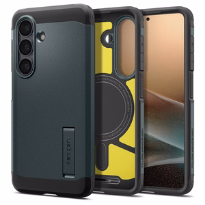 Spigen Tough Armor Mag MagSafe Case for Samsung Galaxy S26 - Green