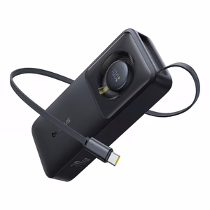 Akupank Baseus Free2Pull must 10000mAh 30W (PD) + sisseehitatud Type-C kaabel