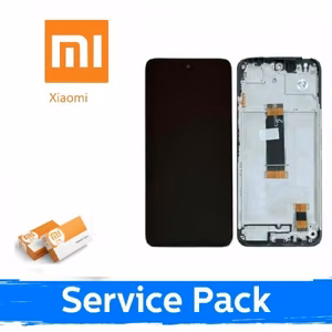 LCD ekraan ühilduv Xiaomi Redmi 13 4G / Redmi 13 5G / Poco M6 4G must raamiga (Service Pack)