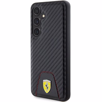 Ferrari Carbon Stitched Bottom ümbris jaoks Samsung Galaxy S24 - must