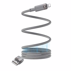 YESIDO MAGNETIC KAABEL  CA174 12W USB/LIGHTNING 1M 2.4A GREY