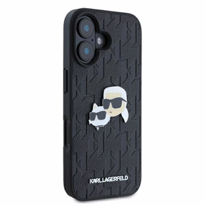 Karl Lagerfeld Monogram Karl & Choupette Head Pin iPhone 16 Ümbris - must