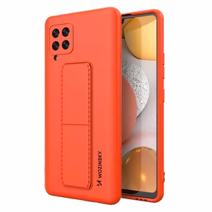 Wozinsky Kickstand Case silikoonist ümbris koos stendiga Samsung Galaxy A42 5G punane