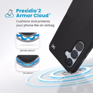 Speck Presidio2 Grip Magnet ümbris Samsung Galaxy S25 / S24 mudelitele, must / kiltkivihall
