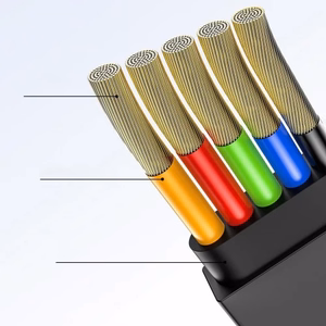 USB kaabel Baseus 3in1 must 35cm / 120cm
