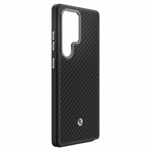 Spigen Enzo Aramid GP-FPS938PGABW Silicone Ümbris with Built-in MagFit Ring jaoks Samsung Galaxy S25 Ultra - must