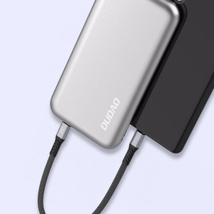 USB кабель Dudao (L10C) "USB-C (Type-C) - USB-C (Type-C)" (100W 5A) серый 0.23M