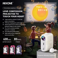 WEKOME S28 Pop Digital Series - Bluetooth V5.3 TWS wireless kõrvaklapid with charging ümbris with projector function (valge)