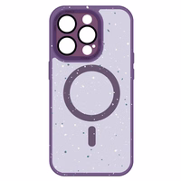 Tel Protect Magnetic Splash Frosted Ümbris jaoks Iphone 15 Pro Max Purple