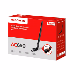 Mercusys AC650 suure antenniga juhtmevaba kahesageduslik USB-adapter