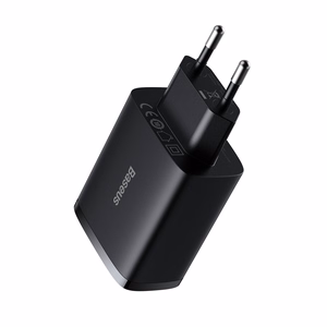 Baseus Compact Quick Charger, 3x USB, 17W (Must)