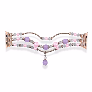 Bracelet loop jaoks Apple Watch 42/44/45 design 4 kuldne-purple