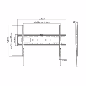 LP42-46F universaalne seinakinnitus 37–70-tollistele LED-teleritele