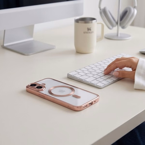 Tech-Protect MagFlex ümbris mudelile iPhone 17, läbipaistev roosa