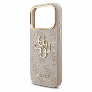 GUESS ümbris jaoks IPHONE 17 Pro GUHCP17L4GMGCPI (PU W/ Big 4G Classic Logo) kuldne roosa