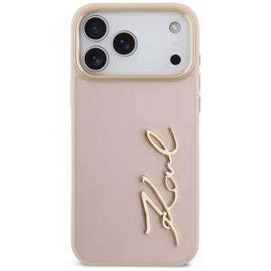 Karl Lagerfeld Karl Script Logo Ümbris jaoks iPhone 17 Pro Max - Roosa