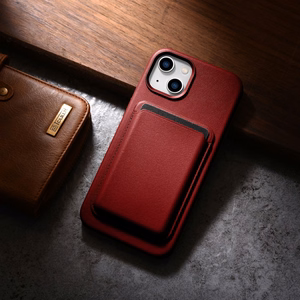 iCarer Case Naturnahast ümbris iPhone 14 Plus'ile punane (ühildub MagSafe'iga)