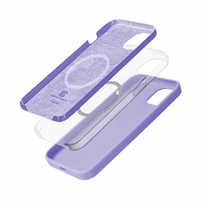 Crong Color Cover Magnetic ümbris seadmele iPhone 14 Plus, MagSafe'iga ühilduv, lilla