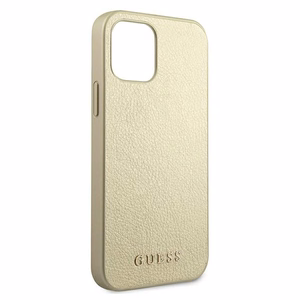 Guess GUHCP12LIGLGO iPhone 12 Pro Max 6.7" kuldne/kuldne kõvakaane Iridescent