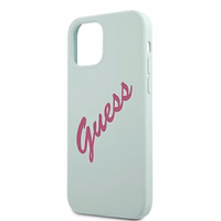 Guess GUHCP12LLSVSBF iPhone 12 Pro Max 6.7" sinine fuksiat sinine fuksia kõvakott Silikoon Vintage